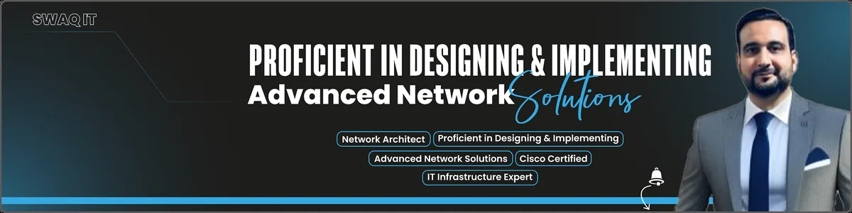 LinkedIn banner for a client: Advanced network design and engineering